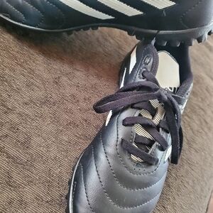 Adidas Black and White Soccer Cleats